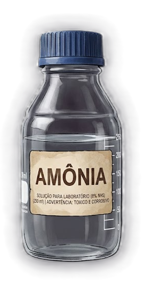 frasco de amônia